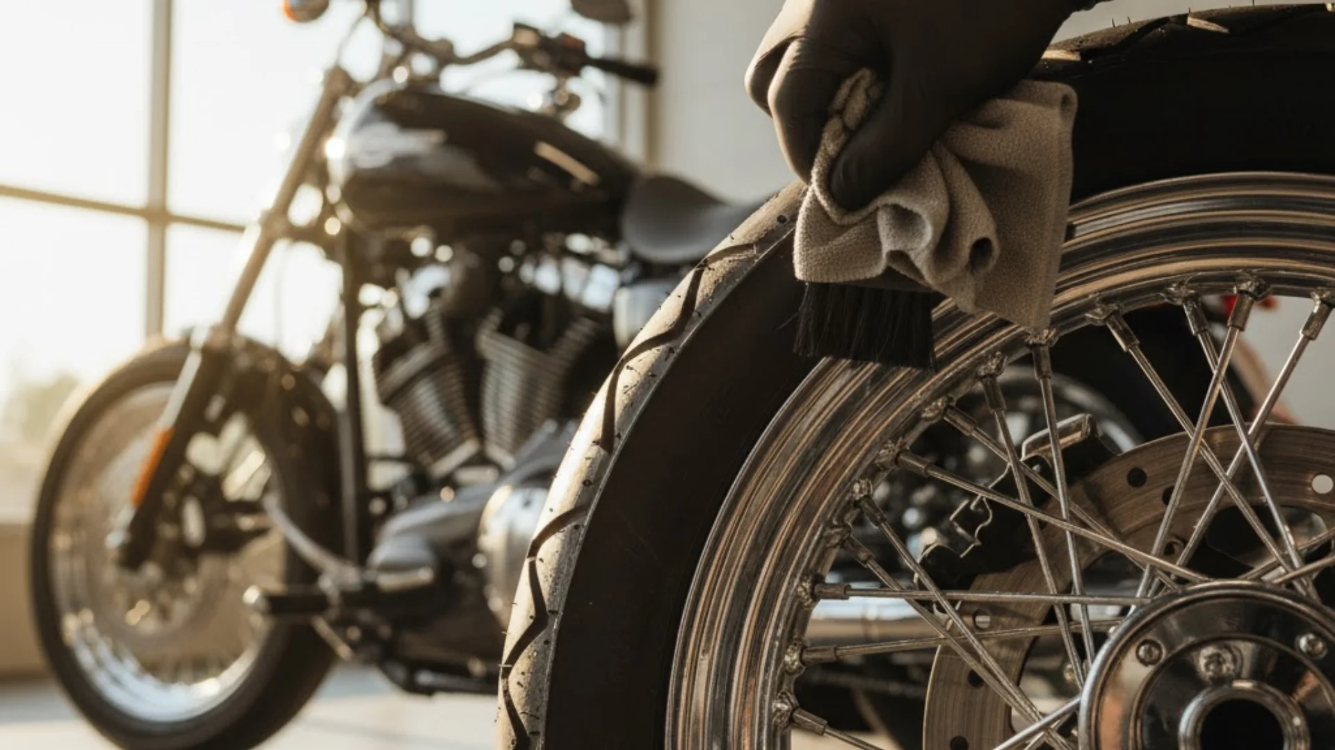 Motorcycle Tire Detailing